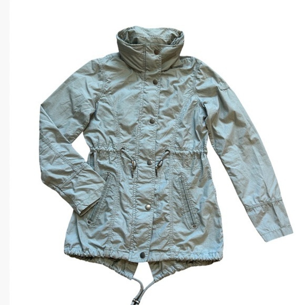Kismet Women's Light Mint Green Cotton Utility Jacket